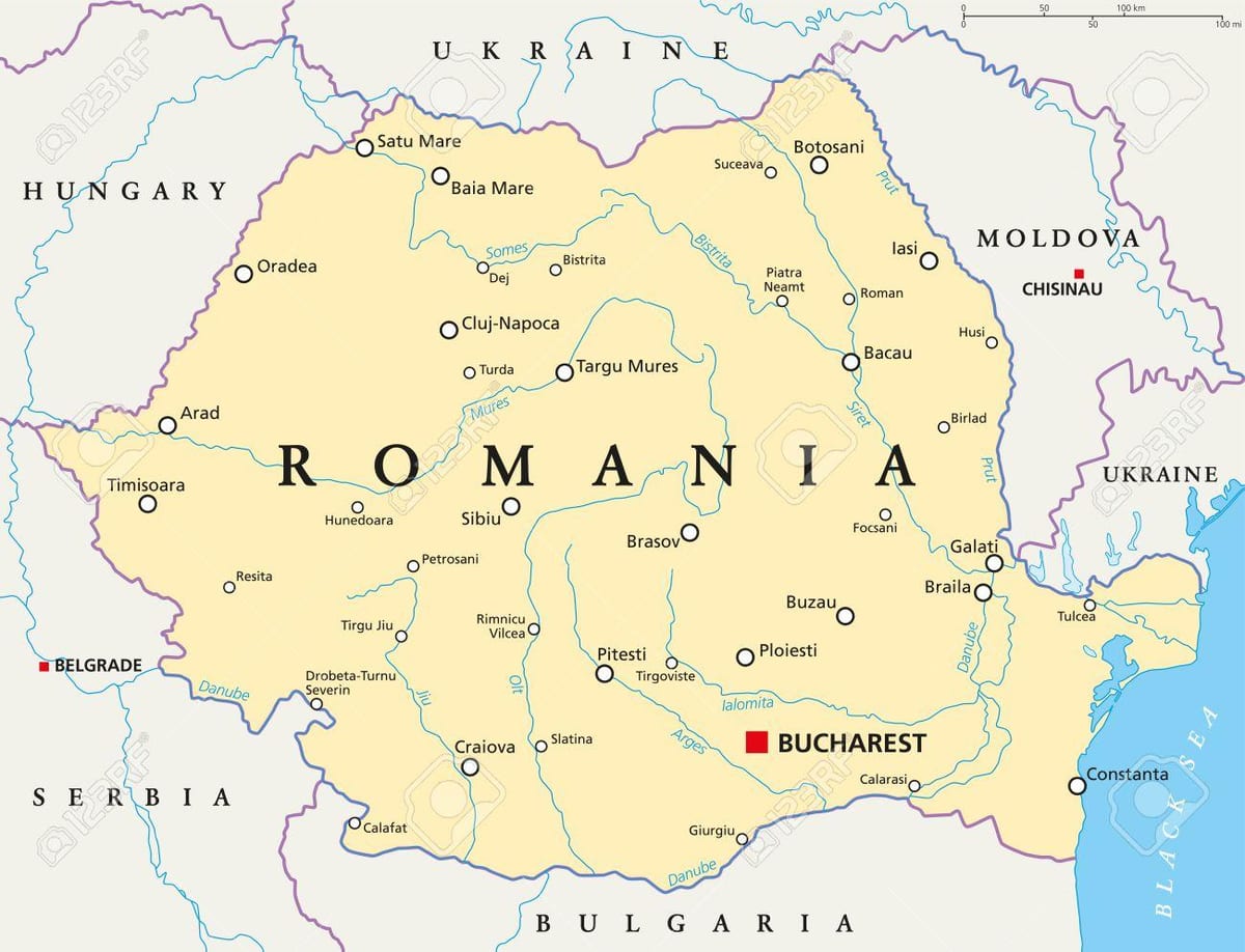 harta bucuresti romania