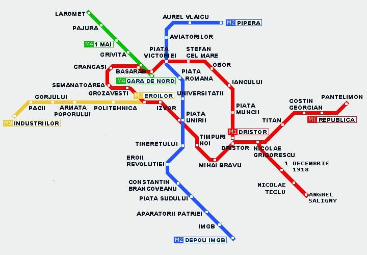 tramvai harta bucuresti