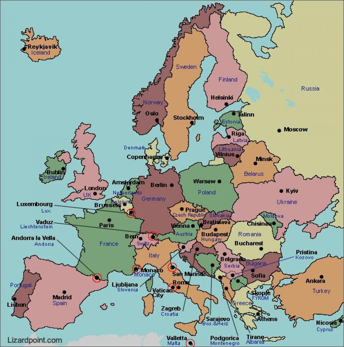 Harta bucuresti europa