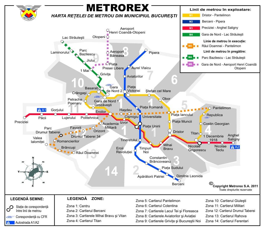 Harta metrorex 