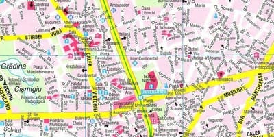 Harta bucharest city centre