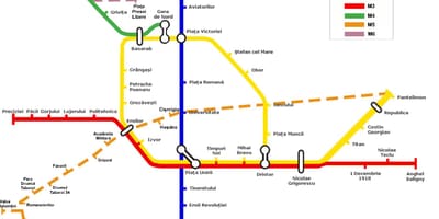 Harta metrou bucuresti romania