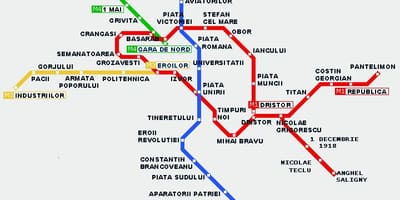 Tramvai harta bucuresti