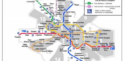 Harta metroului bucuresti