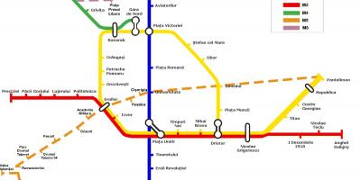 Harta metrou bucuresti romania