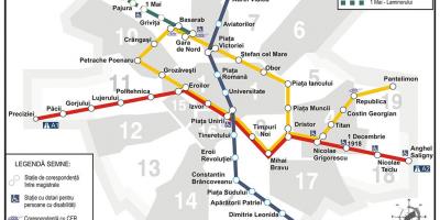 Harta metrou bucuresti