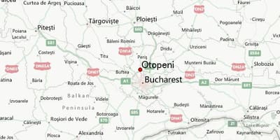 Aeroportul Otopeni arată hartă